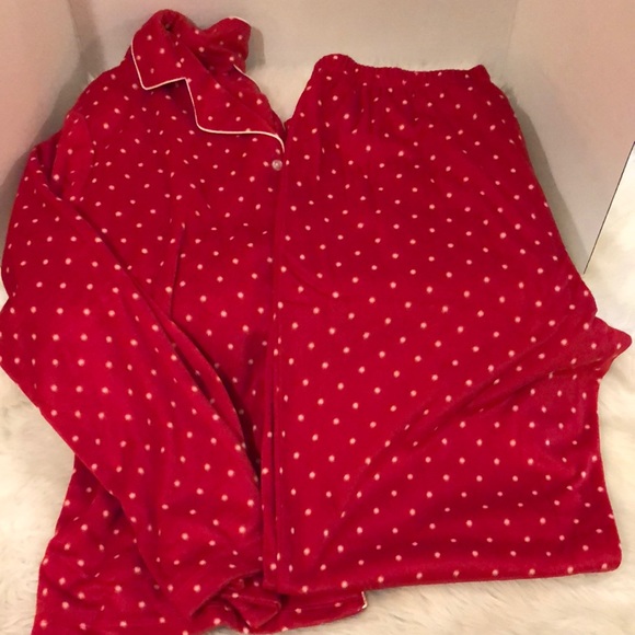 Red Pj Pattern Adonna | Intimates & Sleepwear | Red And White Dotted Pj Setnwot | Poshmark